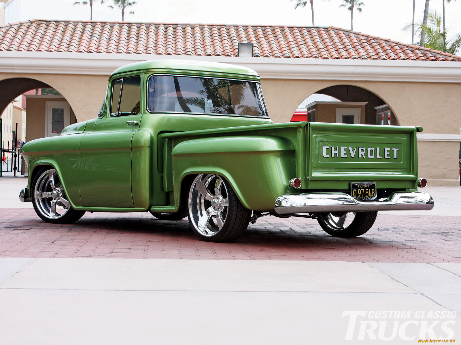 1956, chevrolet, truck, , custom, pick, up